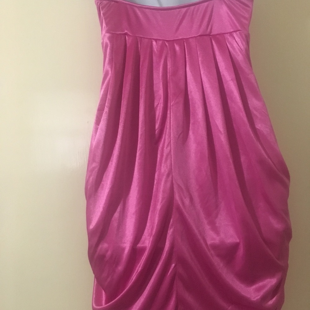 Pink Silk Party Dress - Picture 4 of 4
